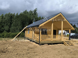 Баня 10х7 из бруса под ключ в д. Станички