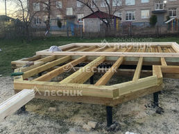 Баня 7.5х6 из бруса под ключ в г. Дно