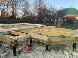 Баня 7.5х6 из бруса под ключ в г. Дно