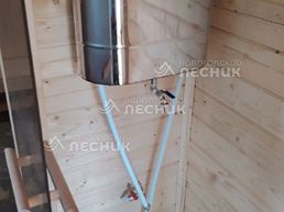 Баня 12х6 с террасой 4х3 из бруса под ключ в д. Таболово