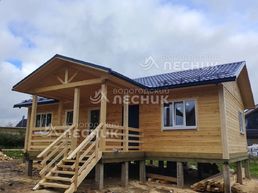 Баня 12х6 с террасой 4х3 из бруса под ключ в д. Таболово