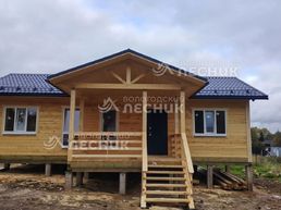 Баня 12х6 с террасой 4х3 из бруса под ключ в д. Таболово